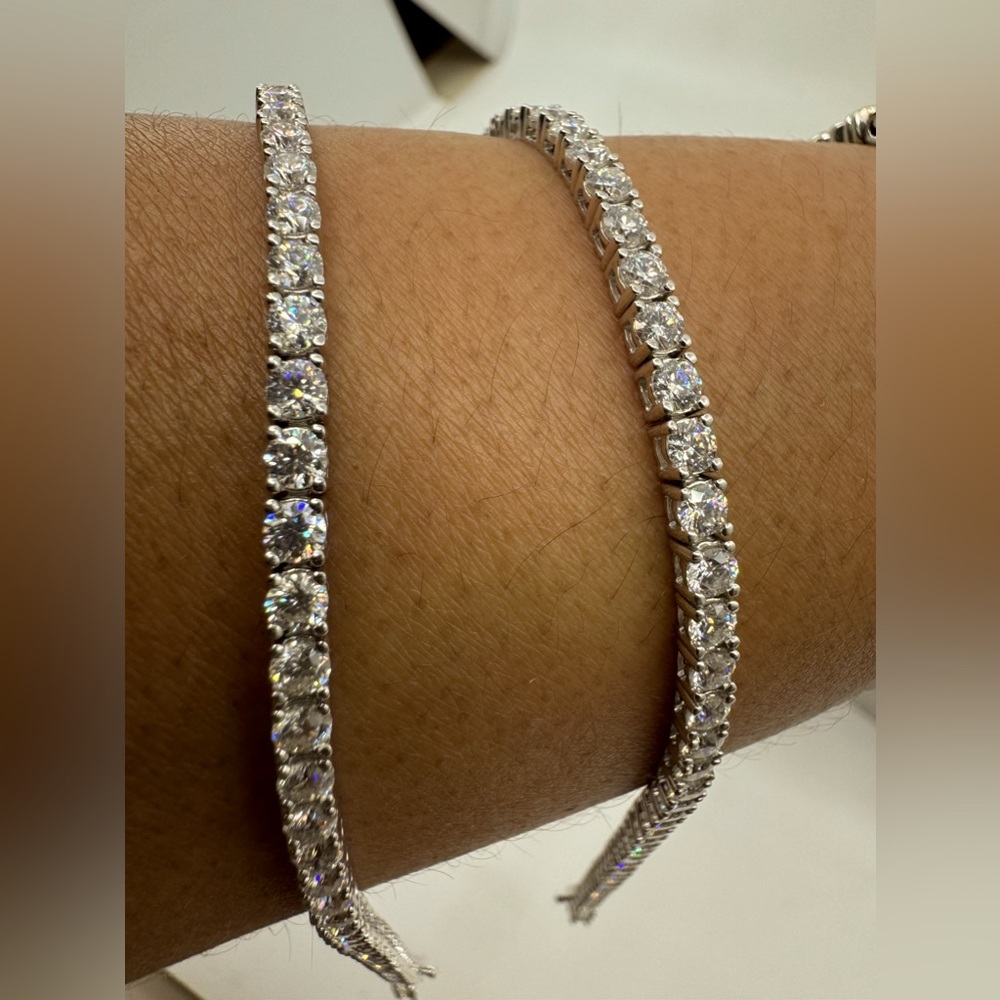 Moissanite tennis bracelet